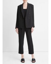 Vince - Soft Double-Breasted Blazer - Lyst