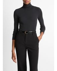 Vince - Essential Long-Sleeve Turtleneck Top - Lyst