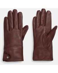 Vince - Cashmere-Lined Leather Snap Glove - Lyst