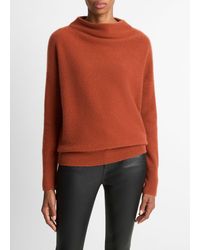 Vince - Plush Cashmere Funnel-Neck Sweater - Lyst