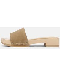 Vince - Barbara Suede Slide Sandal - Lyst