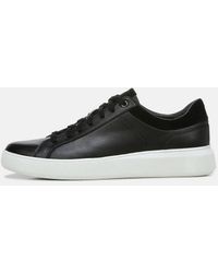 Vince Collins Leather Sneaker in Black for Men | Lyst Canada