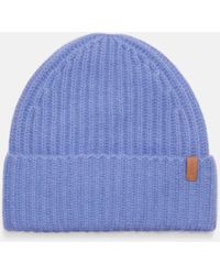 Vince - Plush Cashmere Chunky Knit Hat, Blue - Lyst