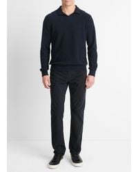 Vince - Plush Cashmere Johnny-Collar Polo - Lyst