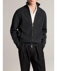 Vince - Double Airspun Merino Wool-Blend Zip Cardigan - Lyst