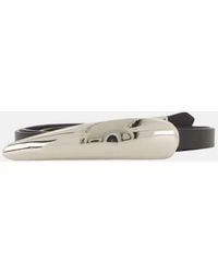 Vince - Amalia 15Mm Sculptural-Plaque Leather Belt - Lyst