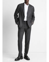 Vince - Wool-Silk Flannel Classic Pant - Lyst