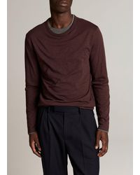 Vince - Slub Pima Cotton Double-Layer T-Shirt - Lyst