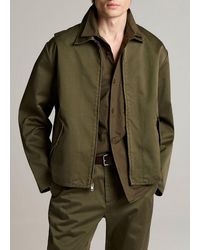 Vince - Brushed Cotton Twill Field Jacket - Lyst