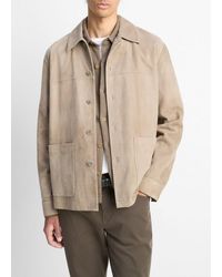 Vince - Suede Shirt Jacket - Lyst