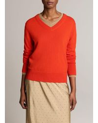 Vince - Cashmere Casual V-Neck Sweater - Lyst