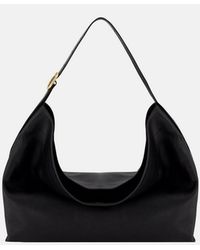 Vince - Vivian Plongé Leather Medium Hobo Bag - Lyst