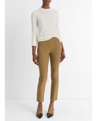 Vince - Italian Cotton-Blend Stitch-Front Seam Legging - Lyst