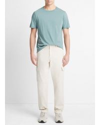 Vince - Garment Dye Cotton Twill Cargo Pant, Deco Cream, Size 34 - Lyst