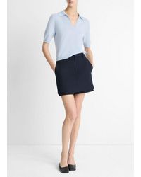 Vince - Tailored Italian Cotton Skort - Lyst