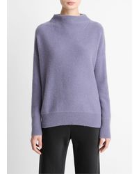 Vince - Plush Cashmere Funnel-Neck Sweater - Lyst