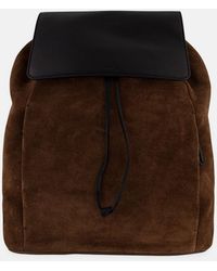 Vince - Drayton Suede Flap Backpack - Lyst