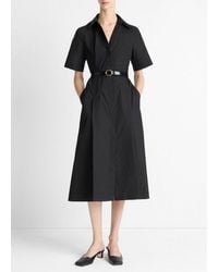 Vince - Cotton Short-Sleeve Shirt Dress - Lyst