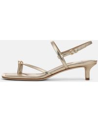 Vince - Polli Leather Heeled Toe-Ring Sandal - Lyst