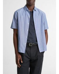 Vince - Cotton Short-Sleeve Button-Front Shirt - Lyst