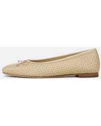 Vince - Darla Woven Leather Ballet Flat - Lyst