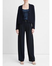 Vince - Boxy Wool And Cashmere Cardigan - Lyst