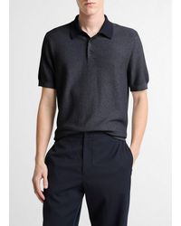 Vince - Geo-Jacquard Wool-Blend Blend Polo Sweater - Lyst
