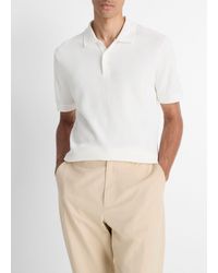 Vince - Variegated Pima Cotton Polo Shirt - Lyst