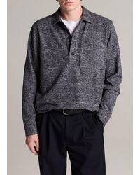 Vince - Donegal Wool & Cotton-Blend Popover Polo - Lyst