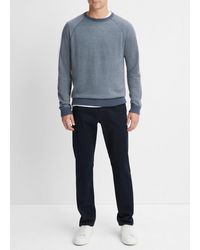 Vince - Birdseye Raglan Sweater, Blue, Size Xs - Lyst