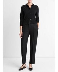 Vince - Italian Wool-Blend High-Waist Carrot-Leg Trouser - Lyst
