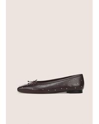 Vince - Darla Studded Leather Ballet Flat - Lyst