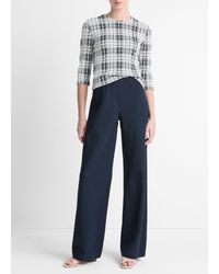 Vince - Cotton-Blend High-Waist Bias Pant - Lyst