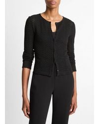 Vince - Textural Cotton Cardigan - Lyst