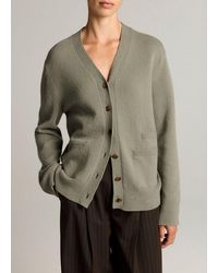 Vince - Wool & Cashmere-Blend Relaxed V-Neck Cardigan - Lyst