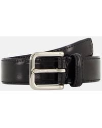 Vince - 30Mm Spazzolato Leather Belt - Lyst