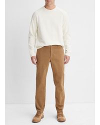 Vince - Sueded Twill Garment Dye Pant, Brown, Size L - Lyst