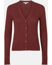 Vince - Ribbed Cotton Cardigan - Lyst