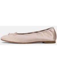Vince - Darla Satin Ballet Flat - Lyst