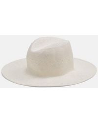 Vince - Packable Straw Fedora, Bell, Size S/m - Lyst