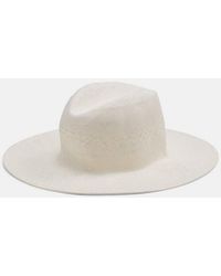 Vince - Packable Straw Fedora, Bell, Size S/m - Lyst