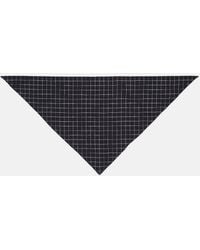 Vince - Trellis Plaid Cotton-Blend Headkerchief - Lyst