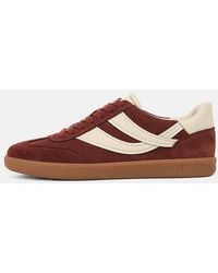 Vince - S Oasis-w Lace Up Fashion Sneaker Malbec Red Suede 5 M - Lyst