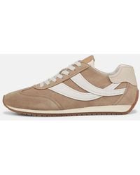 Vince - Oasis Suede And Leather Runner Sneaker, New Camel/white Foam, Size 5.5 - Lyst