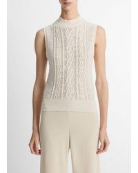 Vince - Cable Cotton-Blend Double-Layer Shell - Lyst