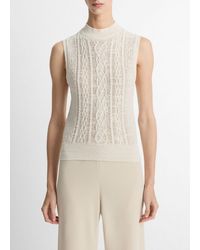 Vince - Cable Cotton-Blend Double-Layer Shell - Lyst