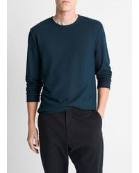 Vince - Pima Cotton Piqué Long-Sleeve T-Shirt - Lyst
