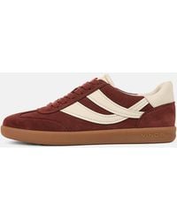 Vince - S Oasis-w Lace Up Fashion Sneaker Malbec Red Suede 5 M - Lyst