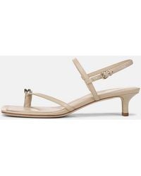 Vince - Polli Leather Heeled Toe-Ring Sandal - Lyst