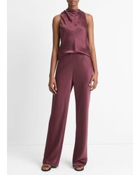 Vince - Fluid Satin Bias Pant - Lyst